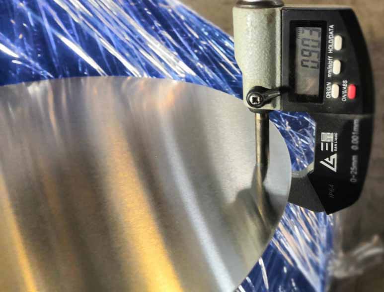 aluminum disc thickness measurement